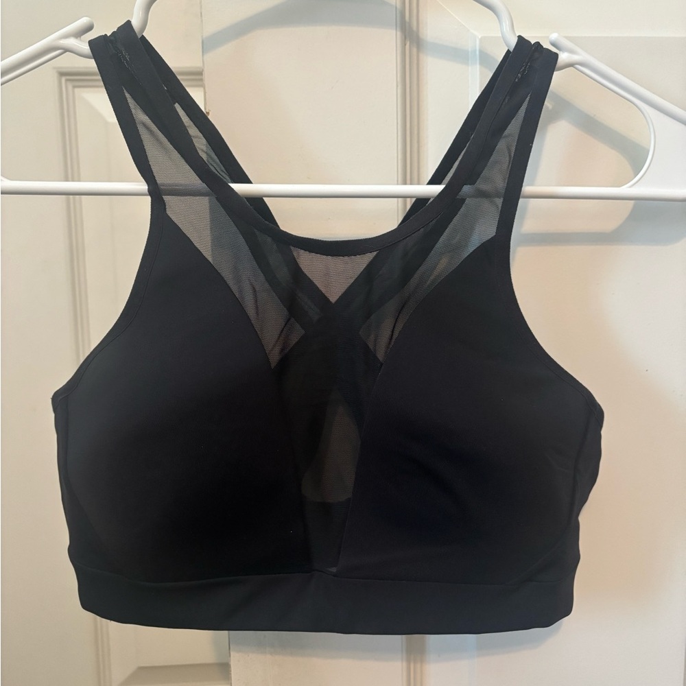 Lululemon Athletica Black Mesh Sports Bra